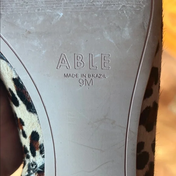 Worn once Able Leopard Print leather Ankle Boots - Picture 2 of 15